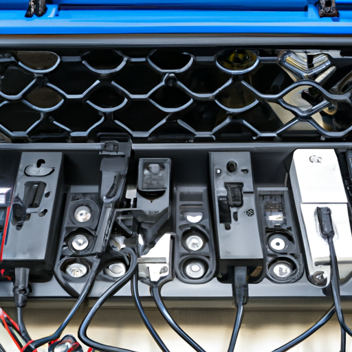 maintaining-and-protecting-your-power-inverter-system.png An image showcasing a well-organized power inverter system, with neatly arranged cables and surge protectors, surrounded by a dust-free environment and shielded from potential electrical interferences