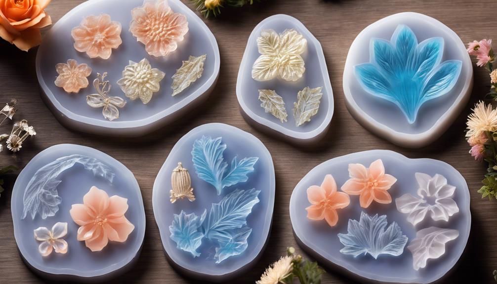 mold petal shaped resin crafts