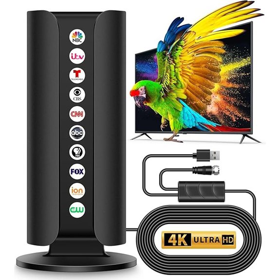 2026 Upgraded TV Antenna with Amplifier and Signal Booster