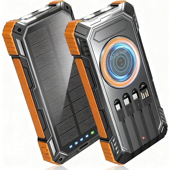 Solar Power Bank 49800mAh Wireless Portable Charger