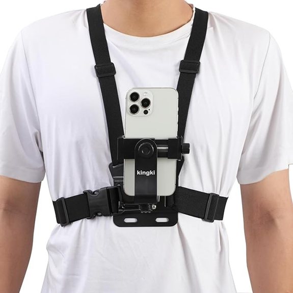 KINGKI Mobile Phone Chest Mount Harness Strap