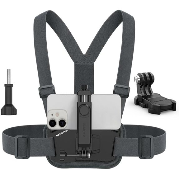 Phone Chest Mount Harness Holder for Action Cameras